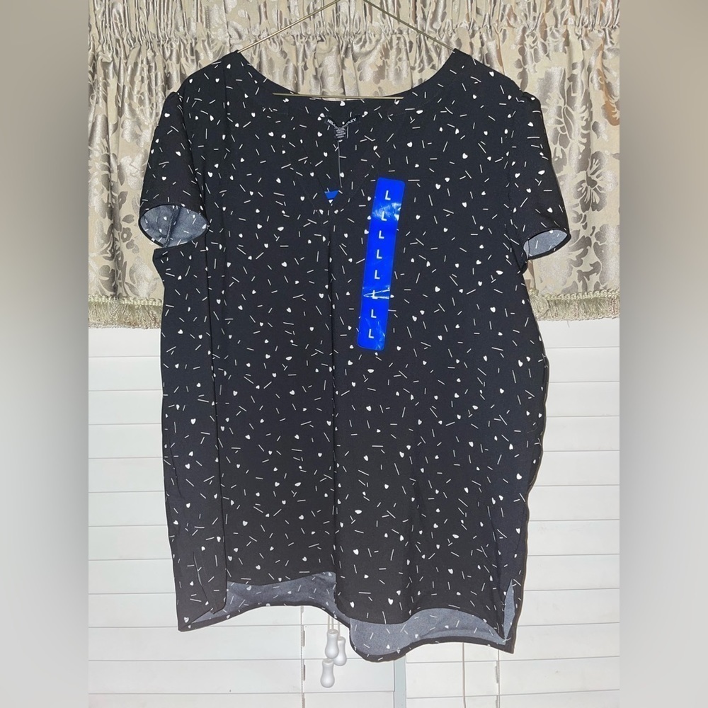 Hilary Radley blouse in black size L